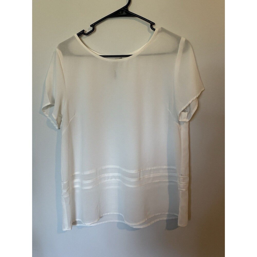 Paper Crane Top, Size M, White, 100% Polyester